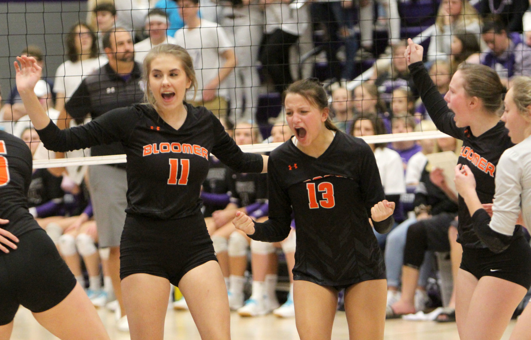 Bloomer volleyball at Mosinee 11-2-19